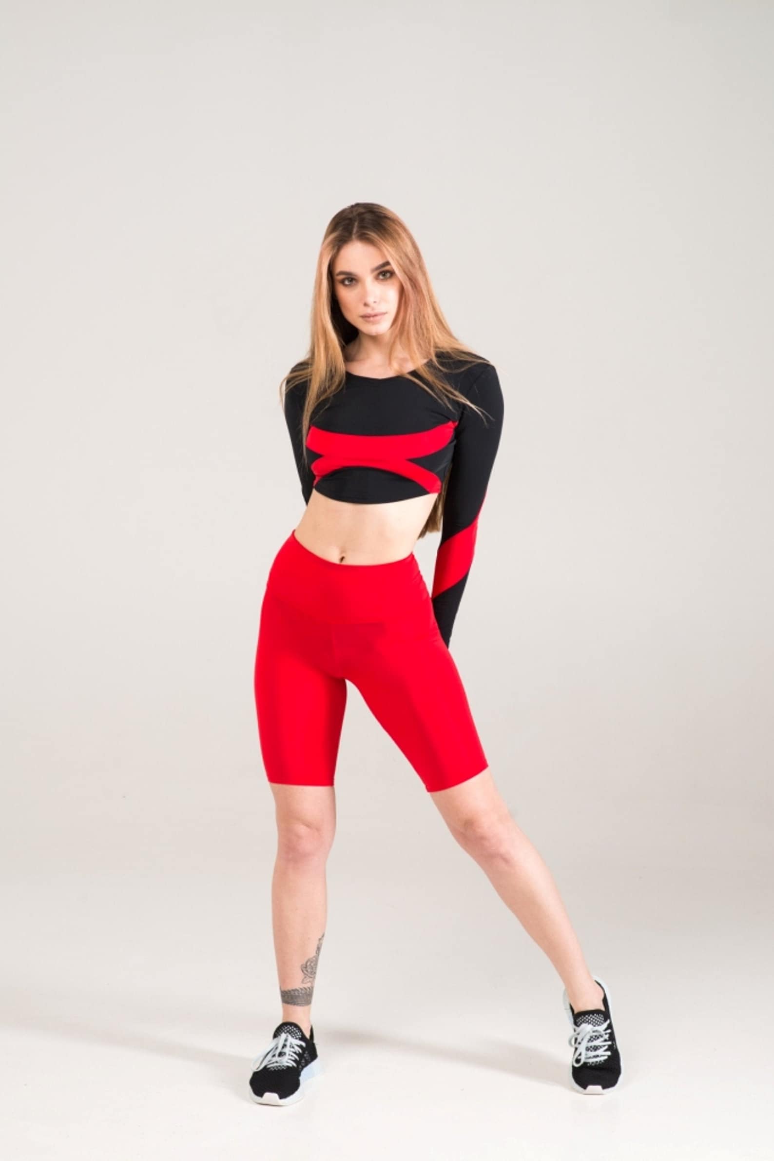 Red Long Shorts/Red Bike Shorts/Red Shorts/Sports Shorts/Yoga | Etsy