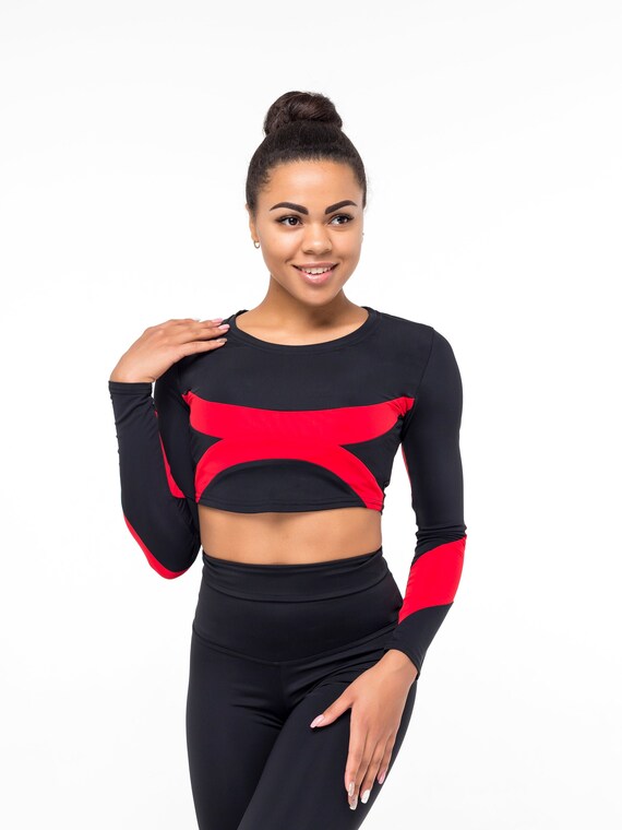 Long Sleeve Crop Top/Crop Sport/Crop Top for Etsy