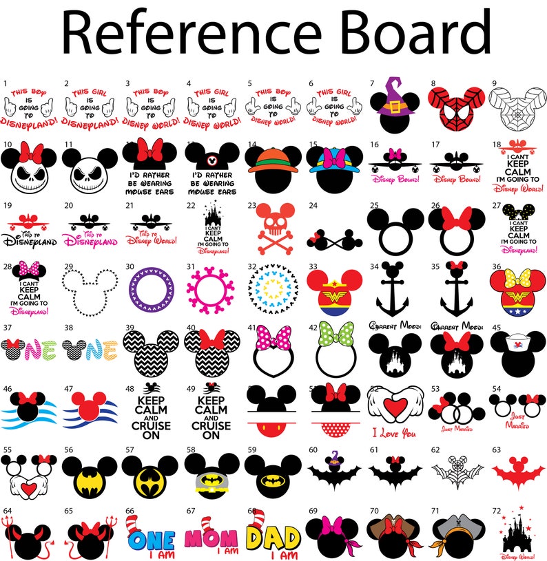 Download 72 Disney schneiden Datei Disney Bundle Disney Svg Disney | Etsy