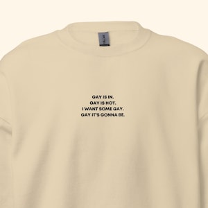 What We Do In The Shadows Embroidered Sweatshirt, I Want Some Gay, Laszlo Sweatshirt, What We Do In The Shadows, Gay Is In, Gay Is Hot