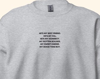 What We Do In The Shadows Embroidered Sweatshirt, Laszlo Sweatshirt, My Good Time Boy, My Sweet Cheese, What We Do In The Shadows