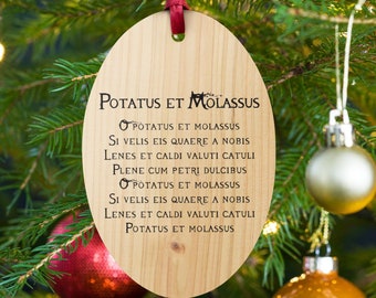 Potatoes and Molasses Latin Song Ornament, Potatoes & Molasses, Over The Garden Wall Ornament, Over The Garden Wall, Ain't That Just The Way
