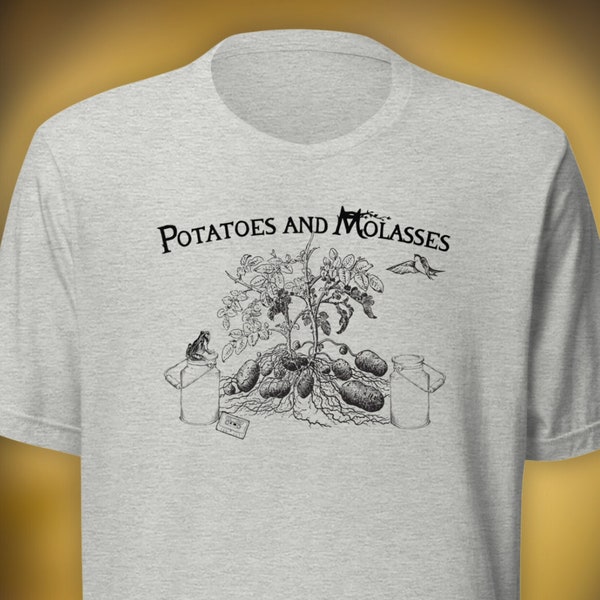 Potatoes and Molasses Shirt, Halloween Shirt, Over The Garden Wall Gift, Tome of the Unknown, Over The Garden Wall, Rock Fact