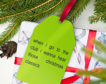 Club Classics Parody Ornament, brat Ornament, brat Christmas, Christmas Classics Ornament, Gen Z Ornament, Funny 2024 Ornament