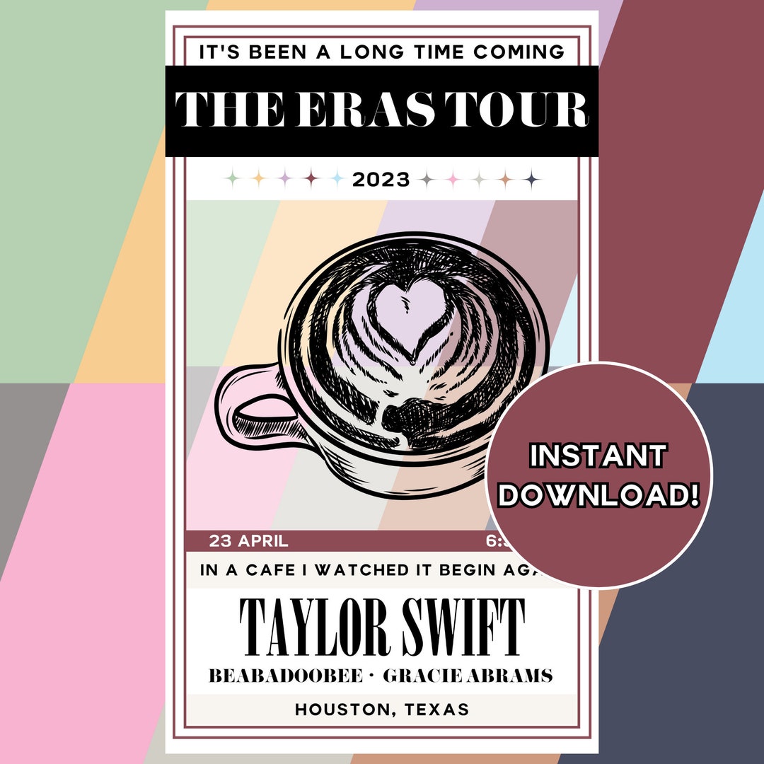 houston eras tour poster