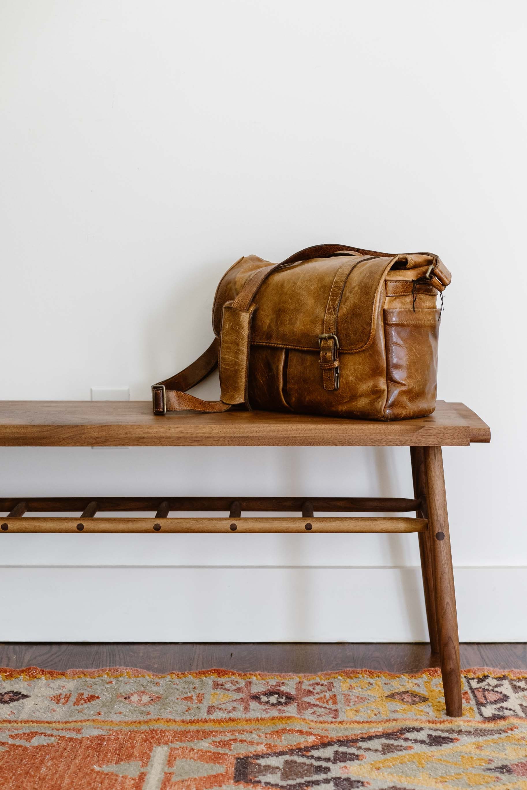 Solid Walnut Entryway Bench Solid Wood Bench Bedroom Bench Yuma Bench Lundy Furniture