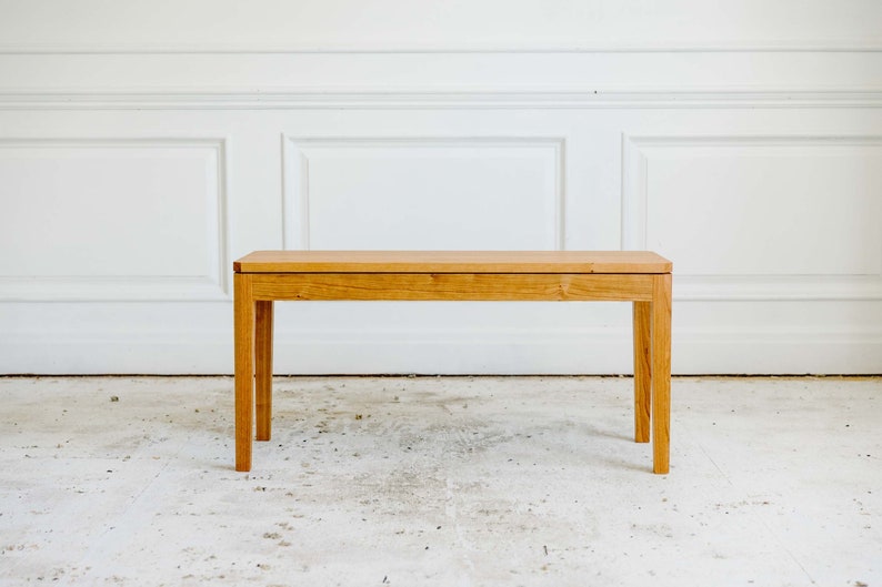 Solid Walnut Entryway Bench Solid Wood Bench Bedroom Bench Yuma Bench Lundy Furniture
