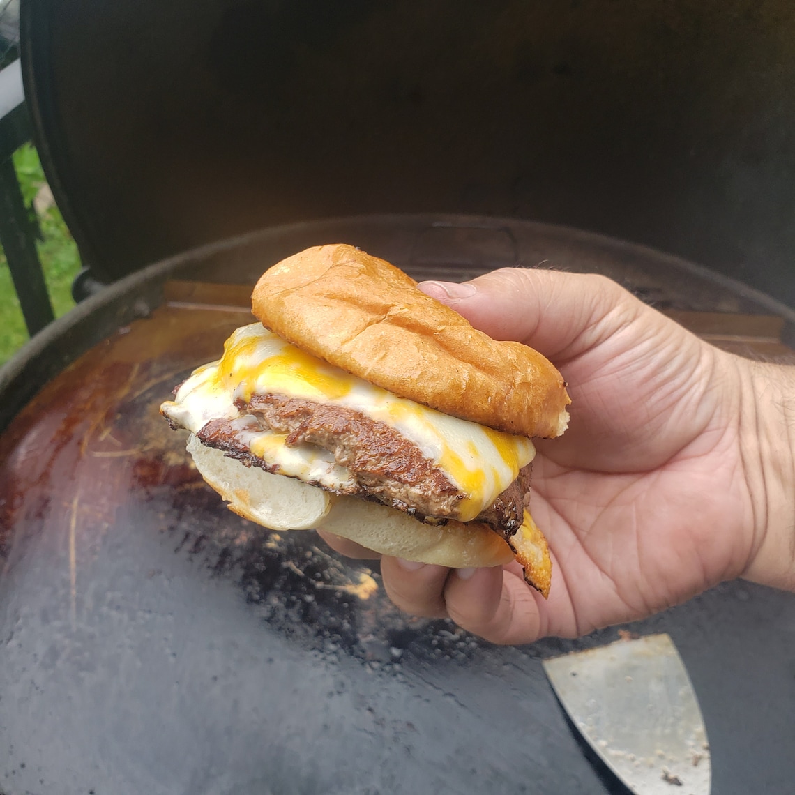 Stainless Steel Burger Smasher With Heat Resistant Grip Etsy