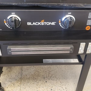 Front Tool and Bottle Tray for 28-inch Blackstone Griddle - Black or Diamond Plate Aluminum
