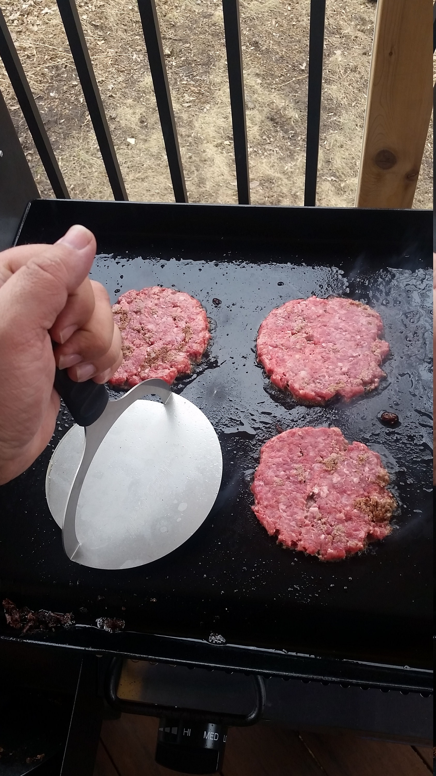 Stainless Steel Burger Smasher With Heat Resistant Grip Etsy Australia