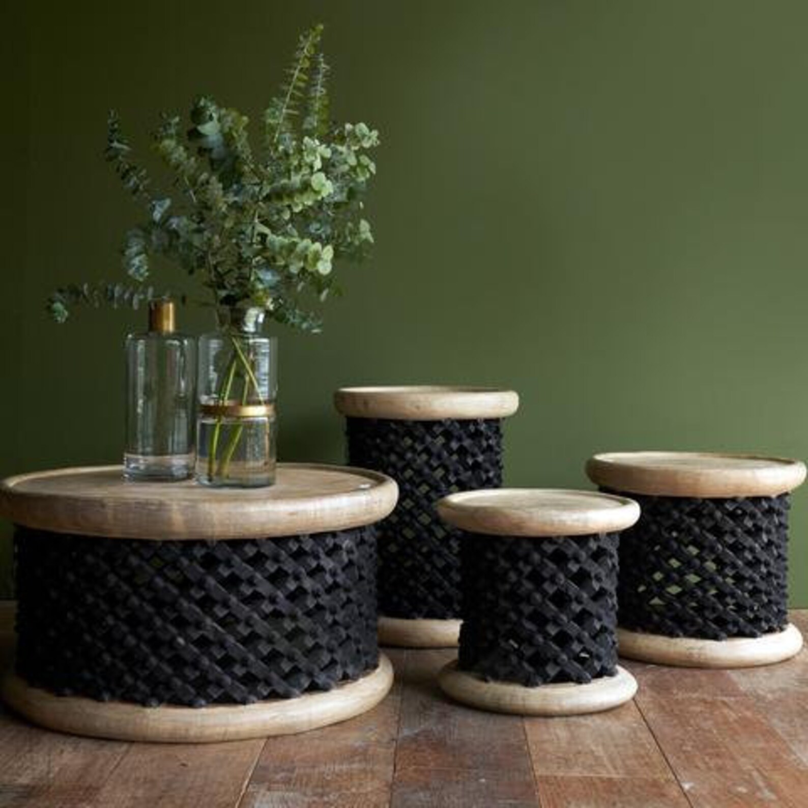 African Bamileke Coffee Side Table Etsy