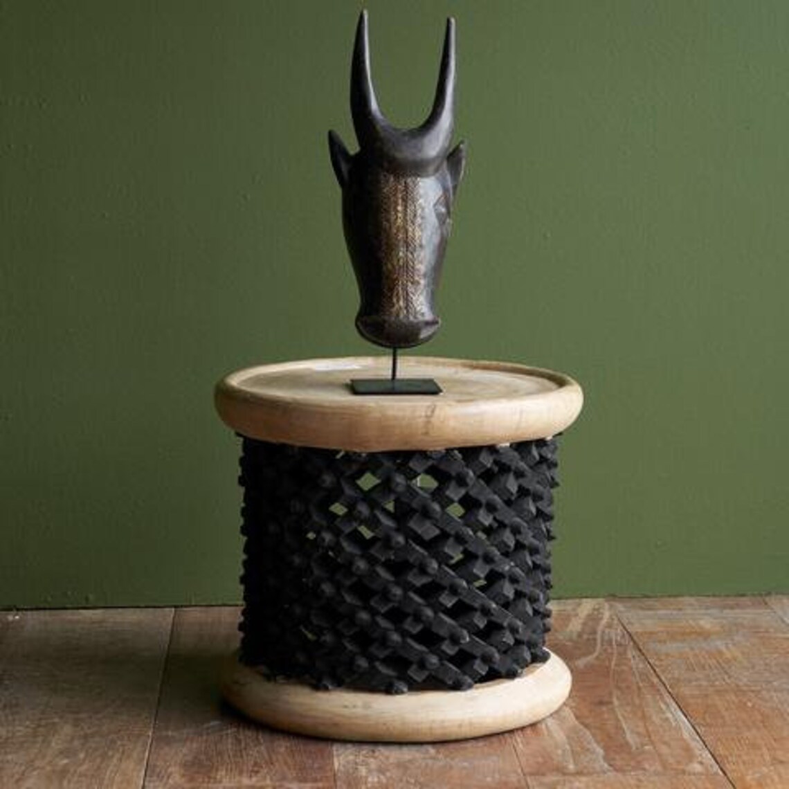 African Bamileke Coffee Side Table Etsy UK