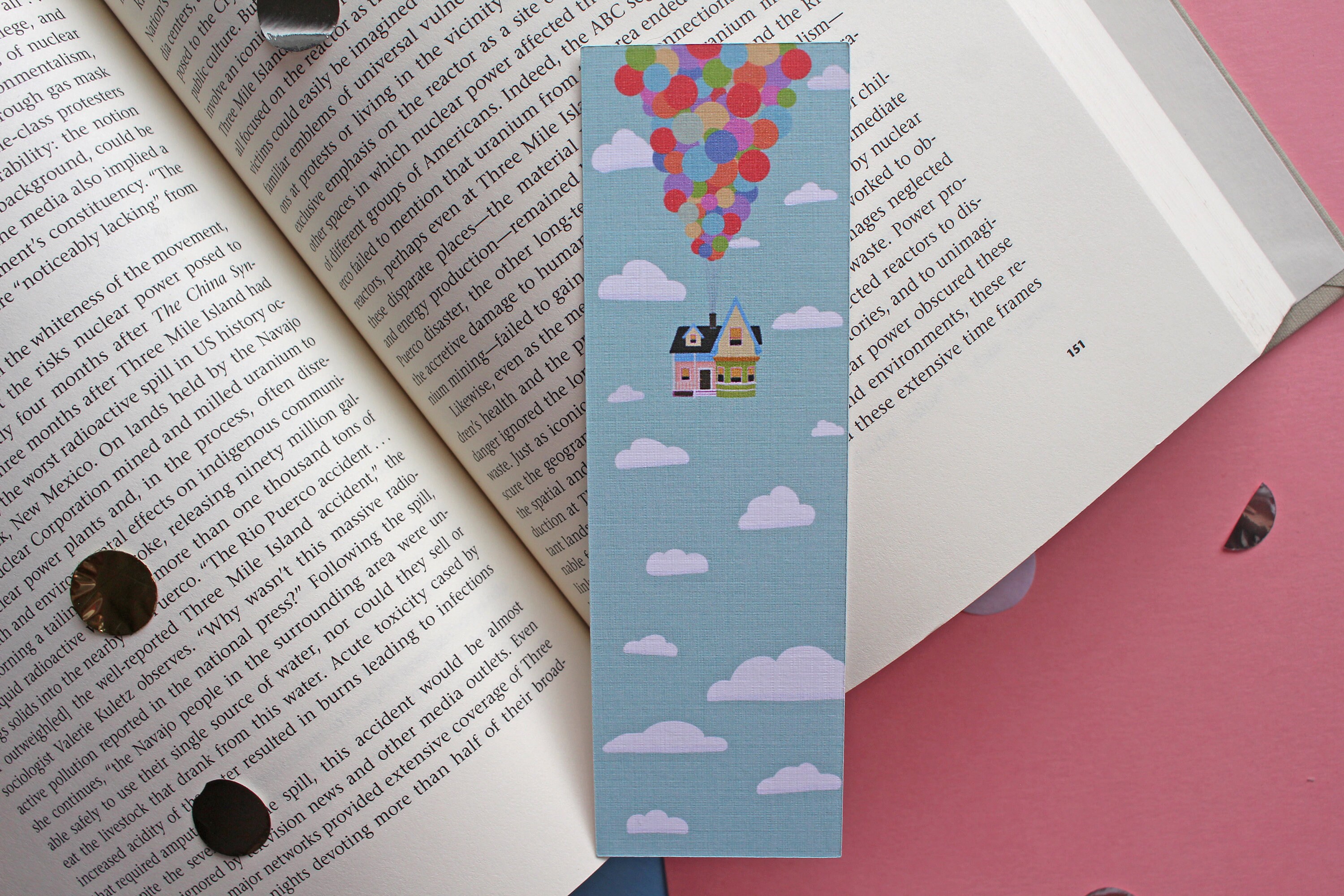 Disney Pixar Up Pastel Bookmark Cute Kids Book Accessories Etsy
