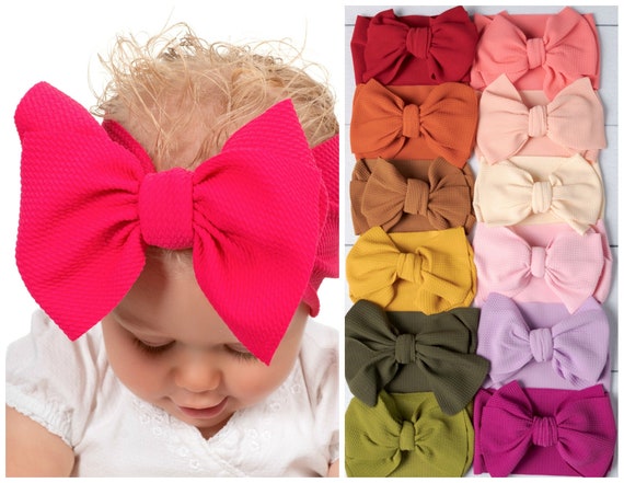 big head bows for babies
