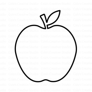 Apple Outline Svg, Apple Svg, Teacher Appreciation Svg, Apple Vector, Apple Outline, Apple Shape, Apple Clipart, Apple Png, Teacher Svg