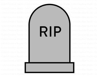 Gravstensvg, vila i frid svg, gravsten, gravsten, gravstensvg, kuslig svg, Halloweensvg, kuslig säsongssvg, gravstensvg