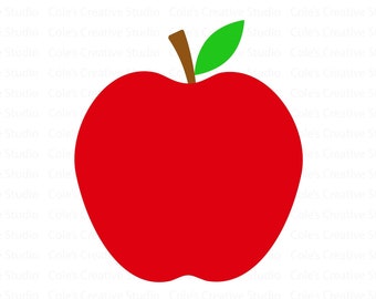 Red Apple Svg, Apple Svg, Teacher Appreciation Svg, Red Apple Svg, Apple Clipart, Apple Vector, Fruit Svg, Apple Download, Teacher Svg