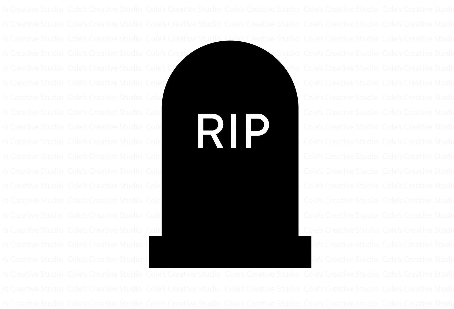 Tombstone Silhouette Svg, Rip Svg, Tombstone, Headstone, Gravestone ...