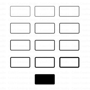 Rounded Rectangle Outlines SVG, Rectangle Border SVG, Retangle Template, Rectangle Frame Svg, Rectangle Vector, Rounded Rectangle Svg