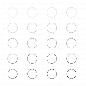 Circle Outline SVG, Different Thickness Circles, Circle Frame SVG, Circle SVG, Circle Outline Vector, Circle Svg Bundle, Circle Frame