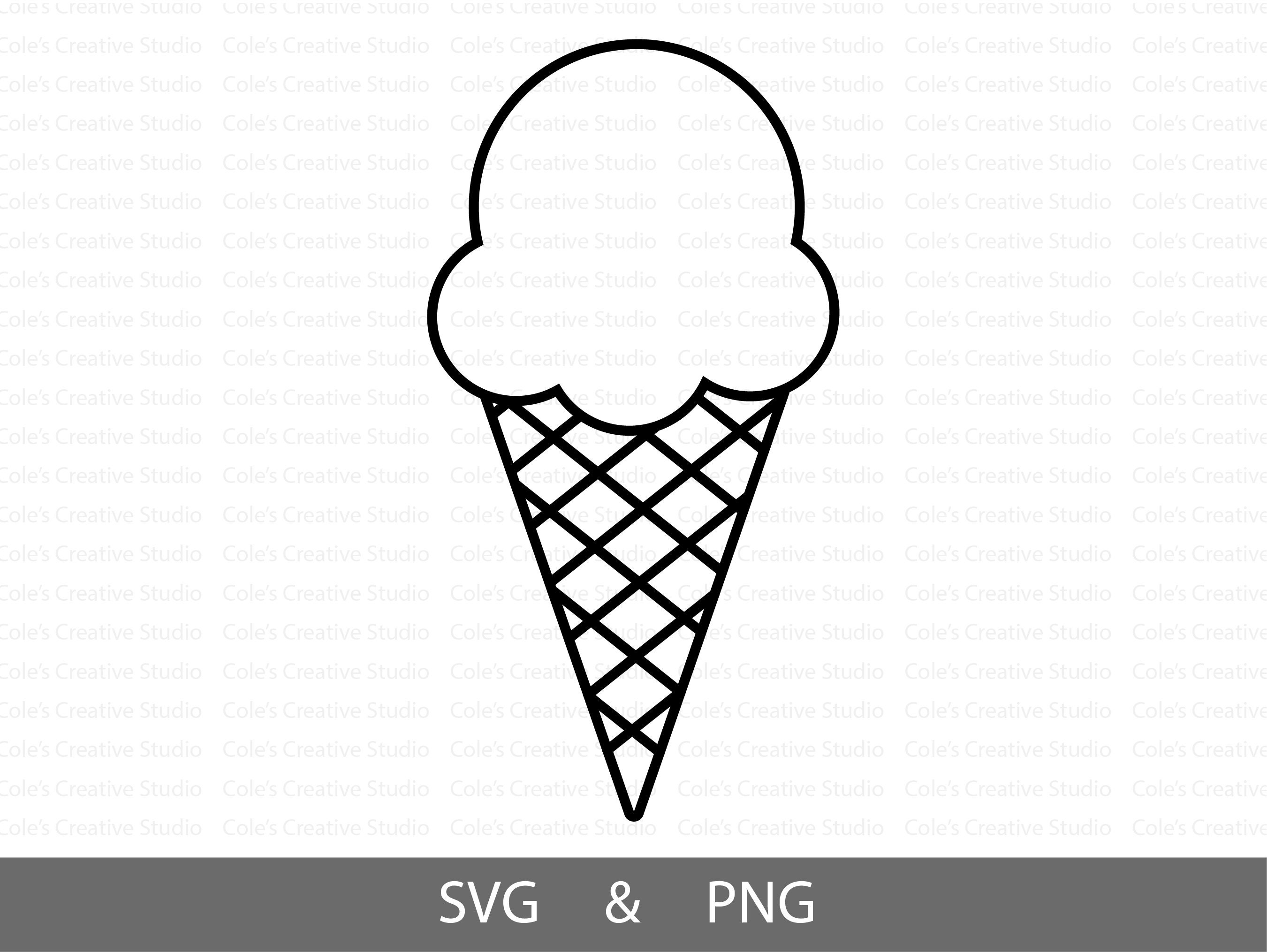 Sorvete SVG Cone de Sorvete Svg Verão SVG Olá Verão SVG 