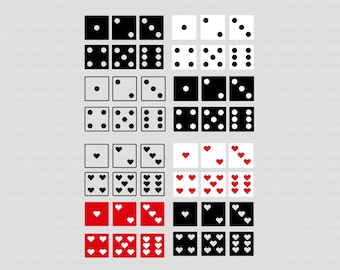 Dice Set Svg Bundle, Dice Svg, Dice Sets, Dice Vector, Casino Dice SVG, Game Night Svg, Dice Clipart Bundle, Dice Clipart, Six Dice Designs