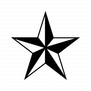 Nautical Star Svg, Compass Star Svg, Maine Tattoo Star Clipart, Sailor Star Svg, Tattoo Star Svg, Maritime Clipart Svg, Nautical Svg Design
