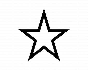 Stjärnkontursvg, stjärnformskontursvg, stjärnsvg, 5-punkts stjärnsvg, minimalistisk stjärnclipart, konturstjärnclipart, skalbar stjärnsvg