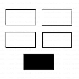 4 Rectangle Frames SVG, Rectangle Outline Svg, Filled Rectangle, Rectangle Template, Rectangle PNG, Rectangle Vector, Rectangle SVG