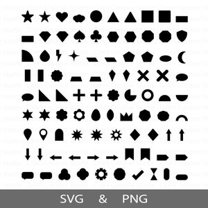 180 Basic Shape SVG, Basic Shapes Svg, Basic Shapes Clipart, Shape Svg ...