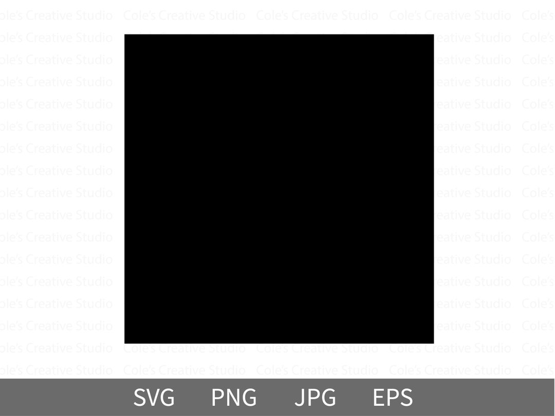 Filled Square SVG, Square Silhouette,filled Square, Square Template ...