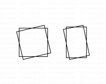RECTANGLE SVG BUNDLE, Instant Download, Rectangle Svg, Frame Svg, Split ...