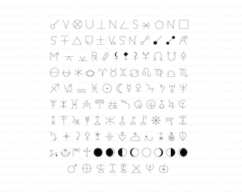 127 Astrology Symbols Svg Bundle, Astrology Svg Bundle, Astrology Vectors, Astrological Symbols SVG, Astrology Sign Clipart, Zodiac Signs