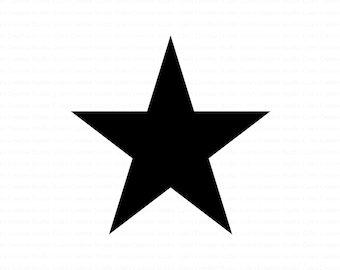 Solid Star Svg, Solid Star Shape Svg, 5 Point Star Svg, Star Svg, Star Silhouette Svg, Bold Star Clipart, Scalable Star Design, Star Clipart