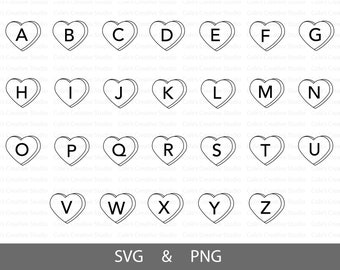 Konversationshjärtan Alfabet Svg Bundle, Konversationshjärtan, Konversationshjärtan Svg, Godishjärtan Svg, Alla hjärtans dag, Kärlek Svg, Hjärta Png