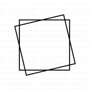 Square Frame Svg, Double Square Frame Svg, Square Frame Png, Frame Svg, Double Frame Svg, Double Square Svg, Border Svg