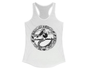 Warsaw Mermaid Syrenka Stefan Norblin 1915 Women&#39;s Racerback Tank Top Shirt