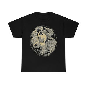 Mermaid Hydra Shirt Warzawa Syrenka Warsaw Mermaid Designs Black Tee