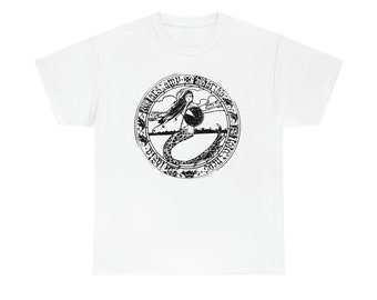 Warsaw Mermaid White V-Neck Shirt