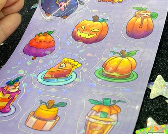 Halloween Sticker Sheet |  Holographic stickers Island Adventure