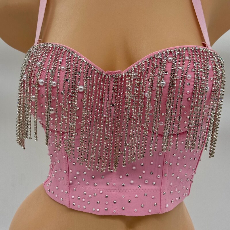 Rhinestone Corset - Etsy