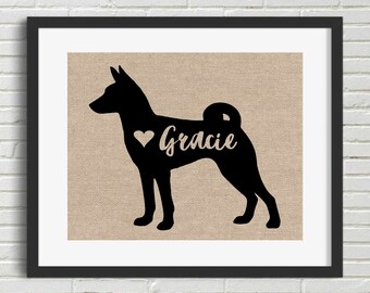 Basenji Metal Art WELCOME or Can Be Customized