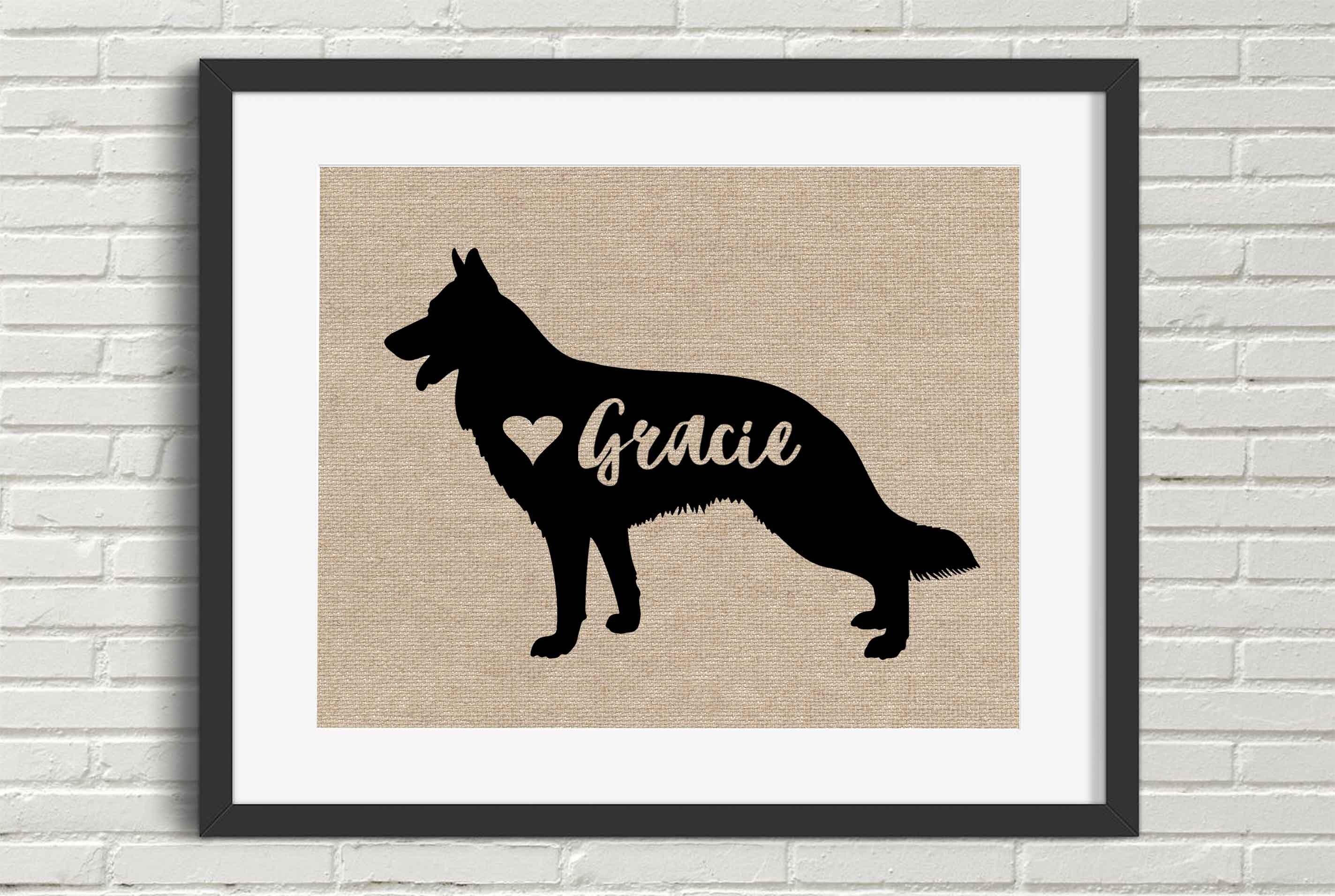 German shepherd gifts Black german shepherd memorial gift Etsy