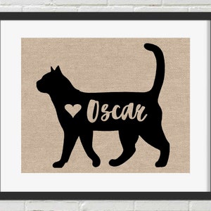 Grey Gray Cat Russian Blue Art Print Of Watercolor Painting Etsy