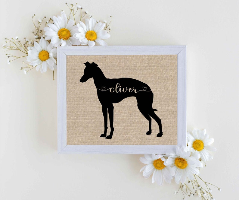 Greyhound gifts Italian greyhound Whippet Greyhound memorial Etsy