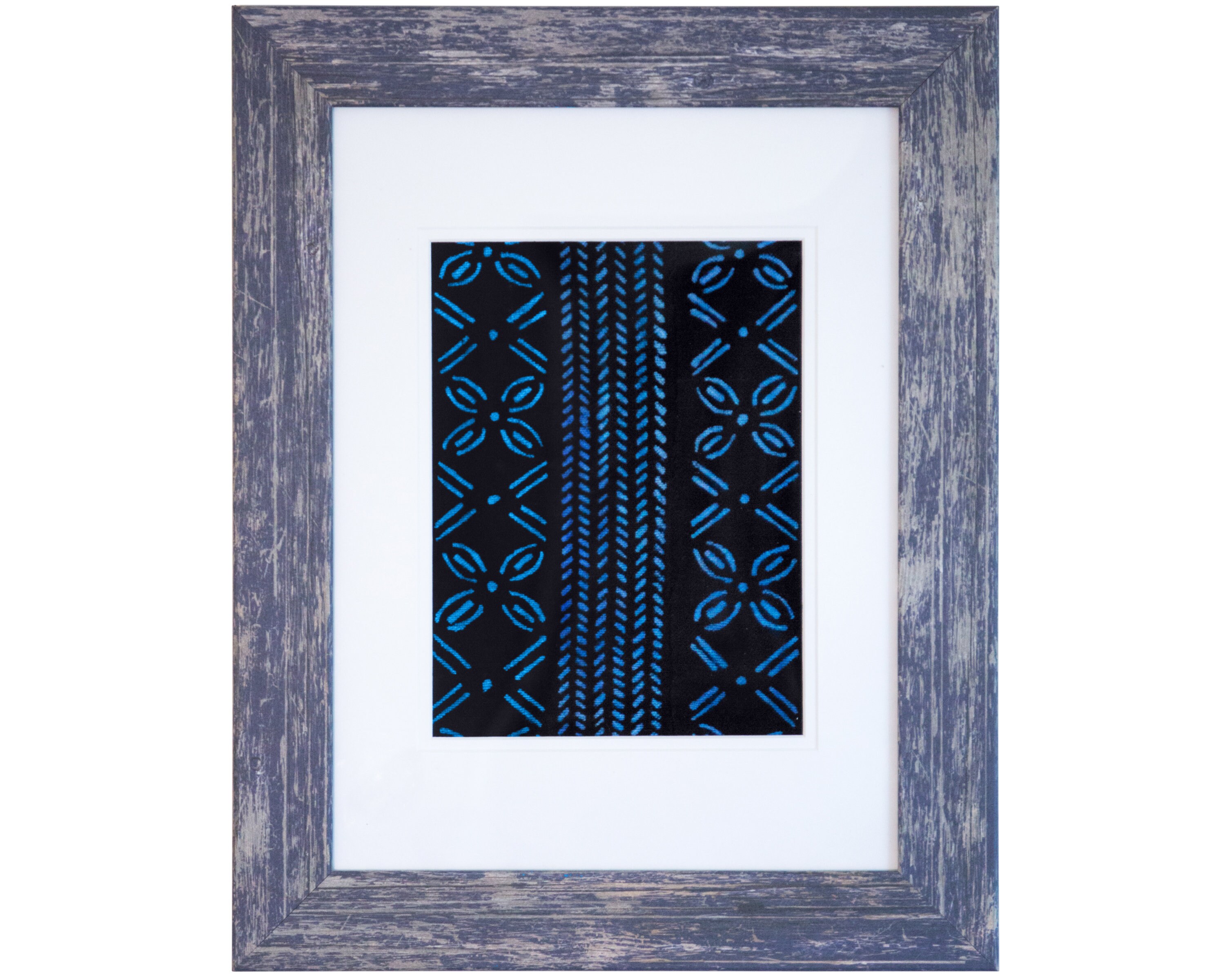 Dogon Tribe Frame Framed Textile Art Vintage African Textile Decorative