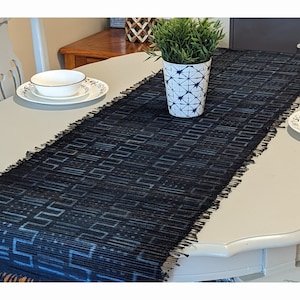 Indigo Table Runner, Various designs available, Gift idea, Table Runners, Natural hand-dyed, Table Linens, Sustainable Decor, Indigo Fabric