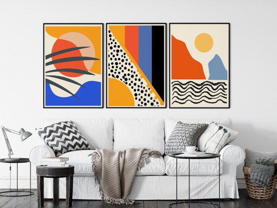Abstract Art Set of 3 Prints | Abstract Gallery Wall Set | Printable Modern Art Poster Bundle | Abstract print set | Modern Minimal Art
