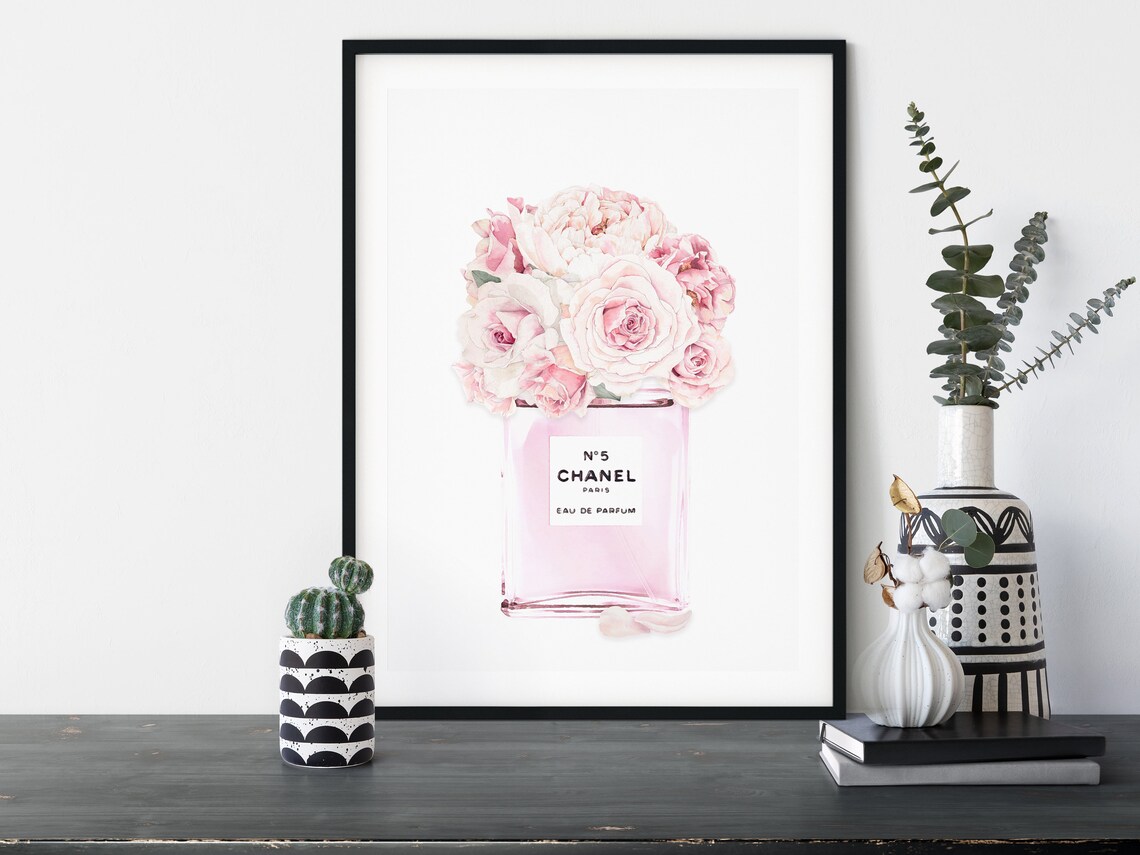 Chanel Parfum Imprimer Coco Chanel Imprimé Parfum Wall Art | Etsy