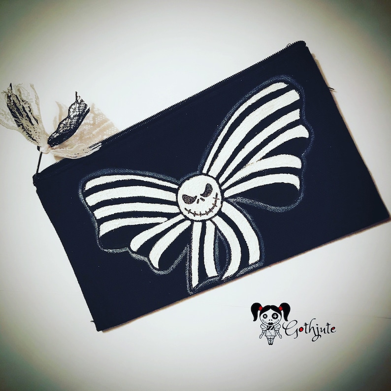 Personalised goth make uppencil case purse bag ready to post design or custom for gift